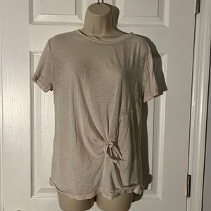 Allsaints sheer knot front tee s s